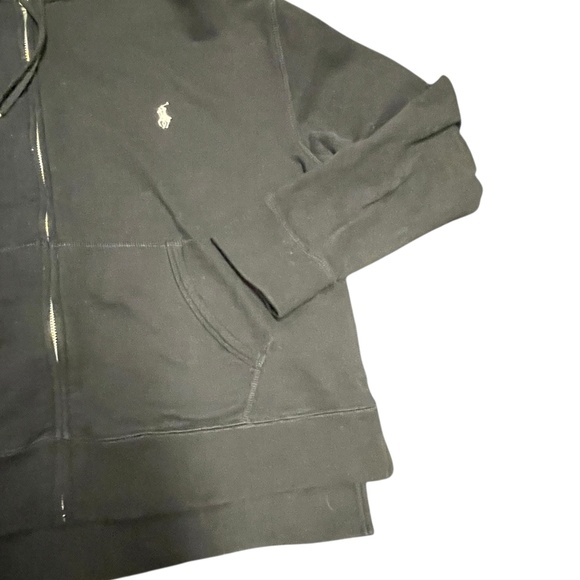Ralph Lauren Polo Hoodie Men's/Women Unisex Full Zip Sweatshirt Size XL Black - Picture 5 of 12